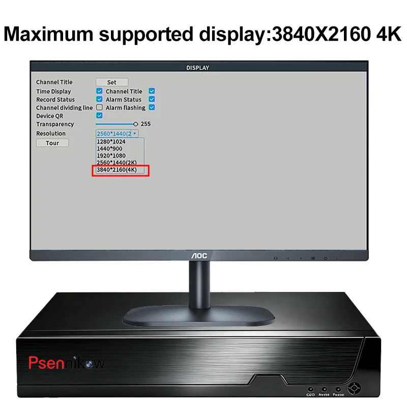 Psennikow Tuya NVR H.265 4CH Smart PoE 8MP Security IP Camera Video Surveillance CCTV System Remote Viewing Network Recorder 3