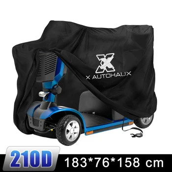 X AUTOHAUX Moto Mobilità Scooter Copertura Antipolvere Impermeabile Protezione Antipioggia 210D Oxford 183x76x158cm 170x61x117cm