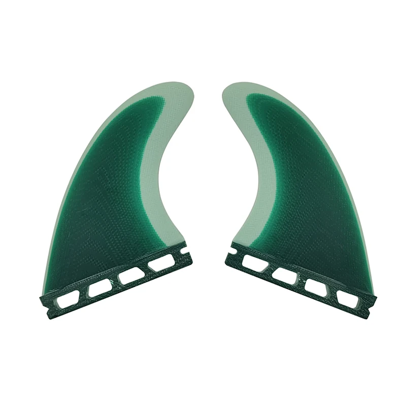 UPSURF-FUTURE Keel G5 Twin Fins Surfboard Fins, High Performance Fiberglass Core, Surf Fins Quilhas Single Tabs, M Twin Fin Set