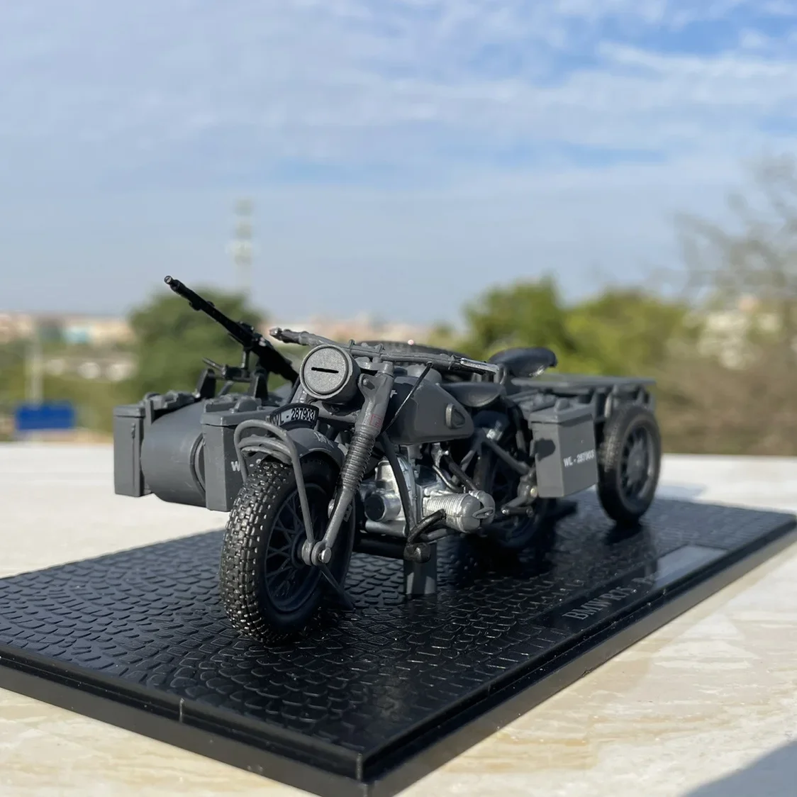 

Литая модель автомобиля R75 1:24 из сплава Второй мировой войны, немецкий трехколесный велосипед, игрушки, модель автомобиля, классика, коллекция для взрослых, сувенирные подарки