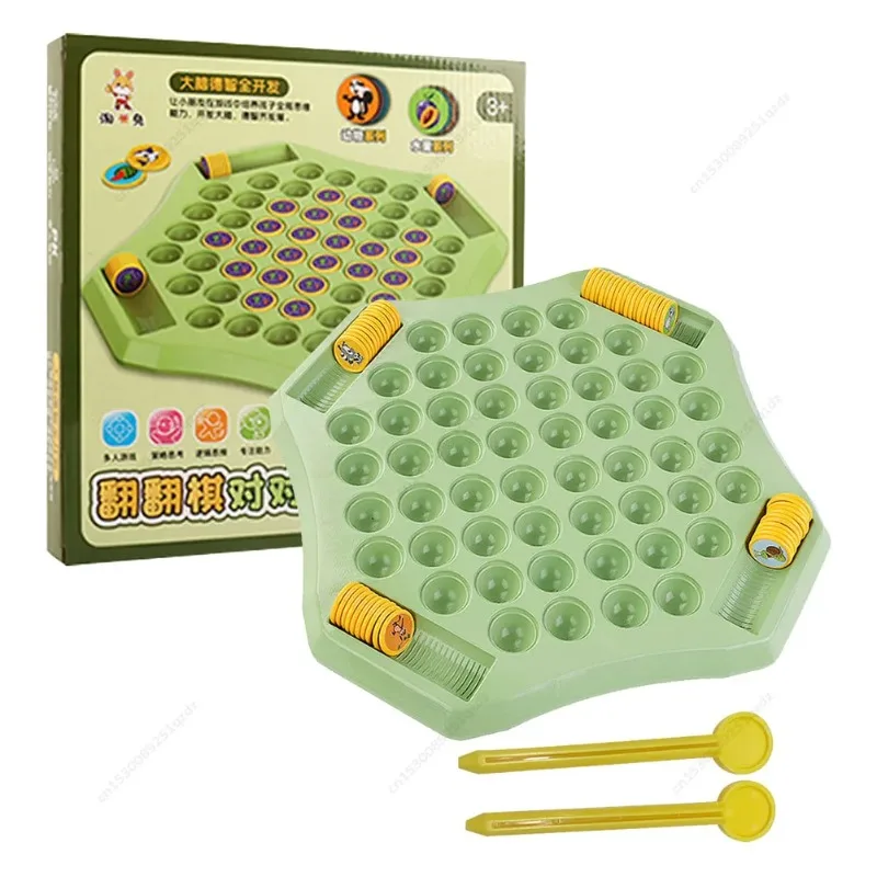2-4 people animal/fruit chess 54 card memory international flip chess cartoon logical thinking cognitive animal learning chess 2