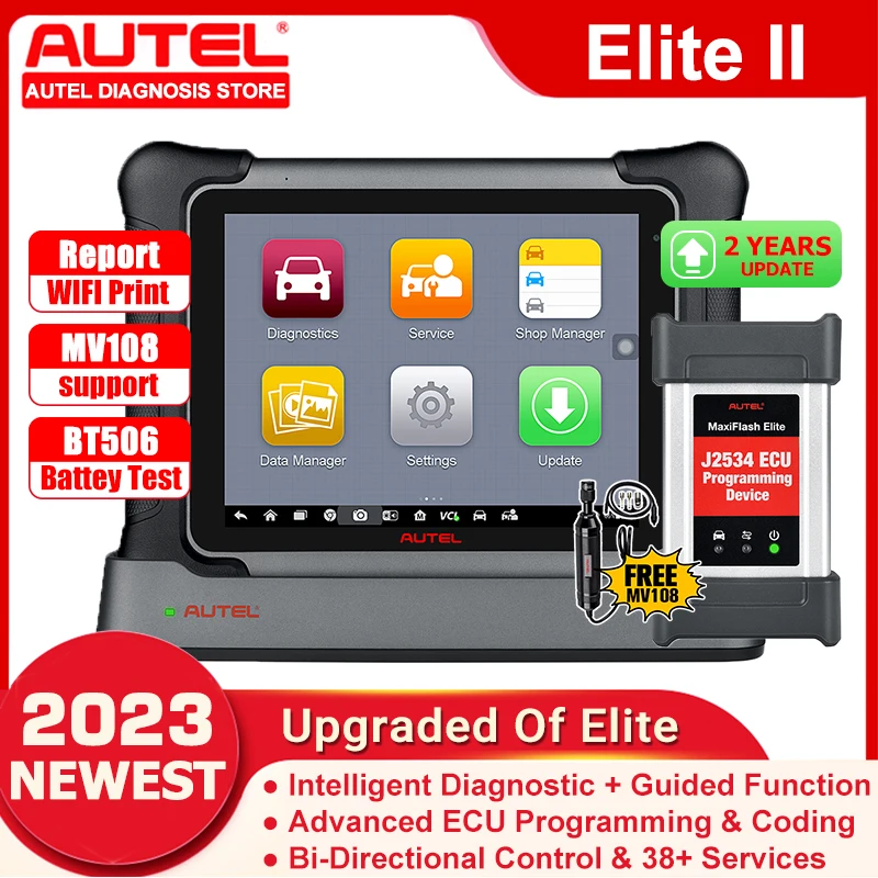 2024 Autel MaxiSys Elite II PRO Intellogent Diagnostic Scanner Upgrade  MK908P II