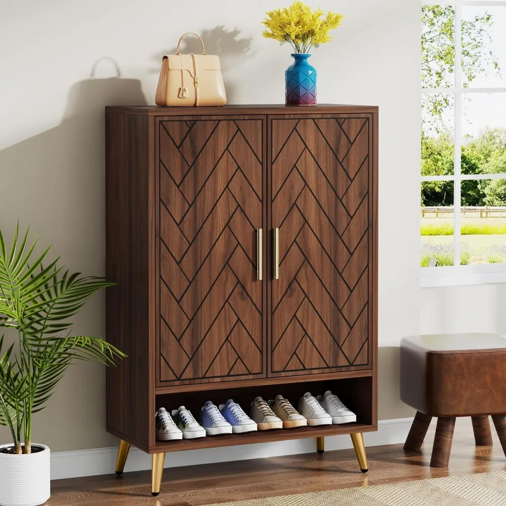

Shoe Cabinet with Doors, 6-Tier 24 Pairs Shoe Storage Cabinet for Entryway