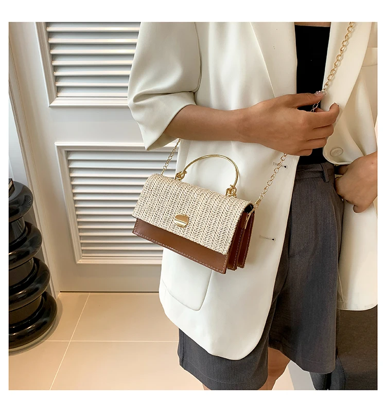 Fashion Pu Hasp Ladies Top-Handle Bags Braid Design 2024 New Brand Shoulder Bags for Women Free Shipping Bolsas Femininas