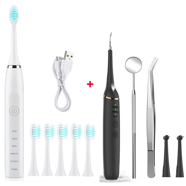 Sonic Dental Scaler Teeth Calculus Remover Vibrition Whitening Teeth Calculus Tartar Remover Tooth Clean Tool Oral Care