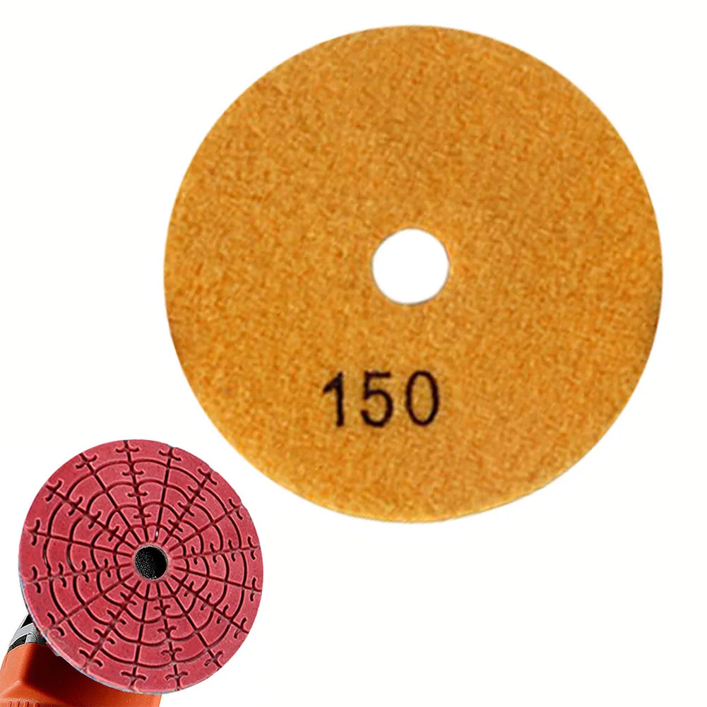 

100mm 4inch Diamond Polishing Pads Wet Dry Buff Disc Abrasive For Sanding Marble Granite Concrete Grinding Countertop Stone