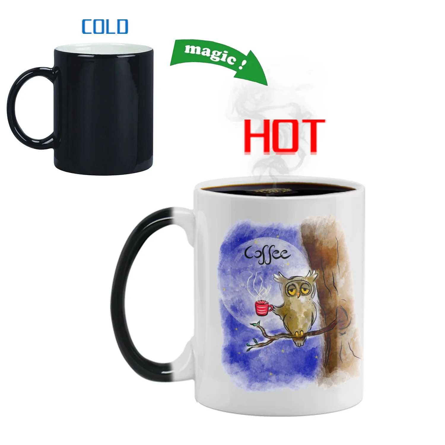 

Cute Owl Cup Caffeine Cocoa Coffee Mugs Tea Mugen Friend Gifts Home Decal Milk Tableware Coffeeware Teaware Beer Drinkware