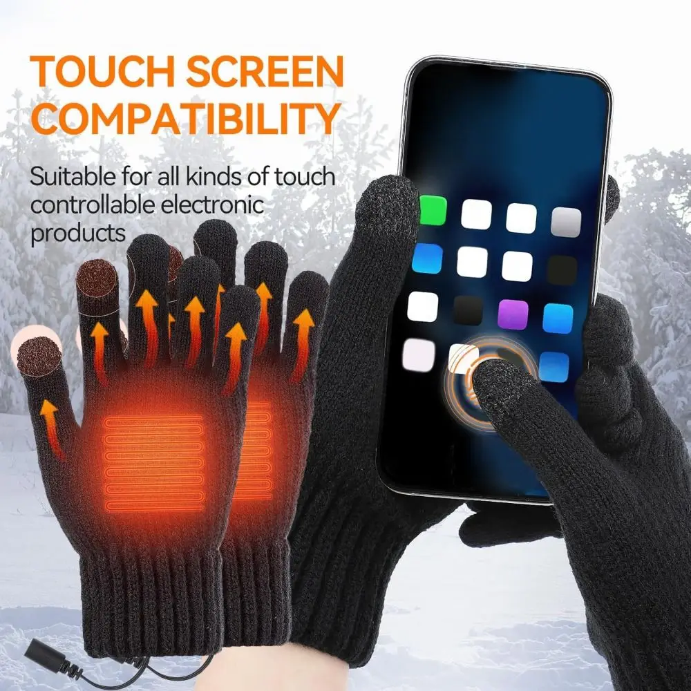 Washable Winter Heated Gloves for Indoor Outdoor Use