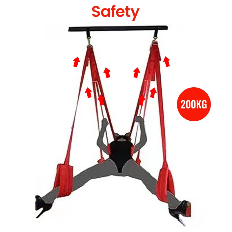 Sex Swings For Female Sex Posture Bondage Gear Suspension Sling SM Tool Sexual Fantasies Flirting Furniture Adult Products