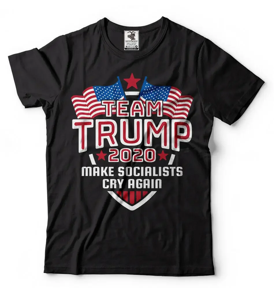

Donald Trump Shirt 2024 Election President Team Trump Make Socialists Cry Again2024 High quality Brand T shirt Casual