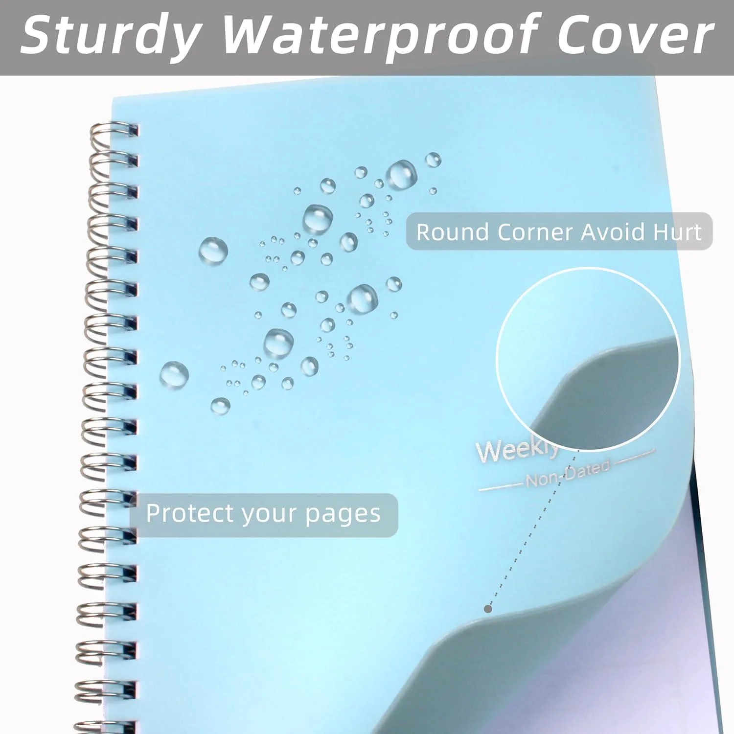 52-Week Weekly Planner To Do List Notebook Habit Tracker Spiral Goals/Work loose leaf notebook