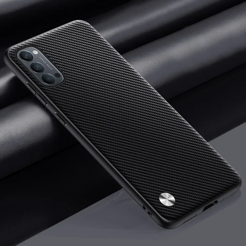 حافظة جلدية PU فاخرة لهاتف OPPO Reno 4 Pro 4Z 5G غطاء خلفي غير لامع حافظة هاتف حماية من السيليكون لهاتف OPPO Reno4 Z 4Pro Coque