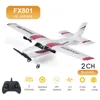 FX801 RC Plane EPP Foam Glider Remote Control Airplane 2.4G 2CH RTF Fixed Wingspan Aircraft Fighter Toys Gifts for Children 2