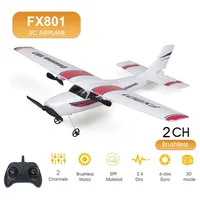 FX801 RC Plane EPP Foam Glider Remote Control Airplane 2.4G 2CH RTF Fixed Wingspan Aircraft Fighter Toys Gifts for Children 2