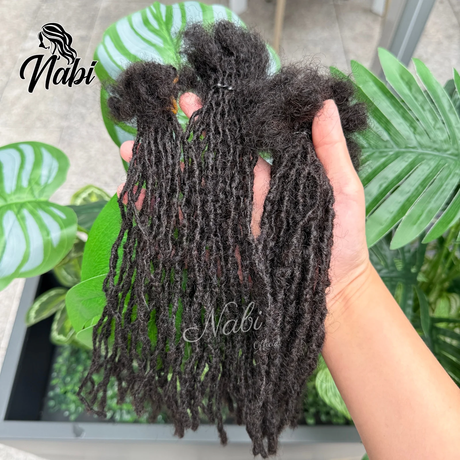 Estensioni Dreadlock Naturali Morbide Personalizzate 1 2 4 mm, Micro Locs Permanenti in Veri Capelli Umani, Fatti a Mano - immagine 4