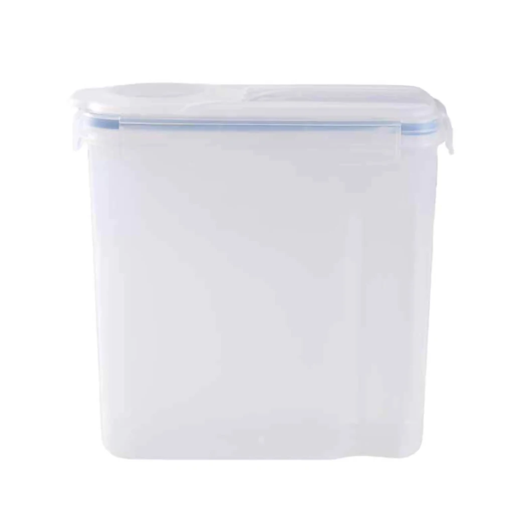 Storage Box Plastic Cereal Storage Container 4L Buckle Airtight Dry Food Dispenser Snacks Fresh Keeping Box storage box plastic storage bottle cereal box