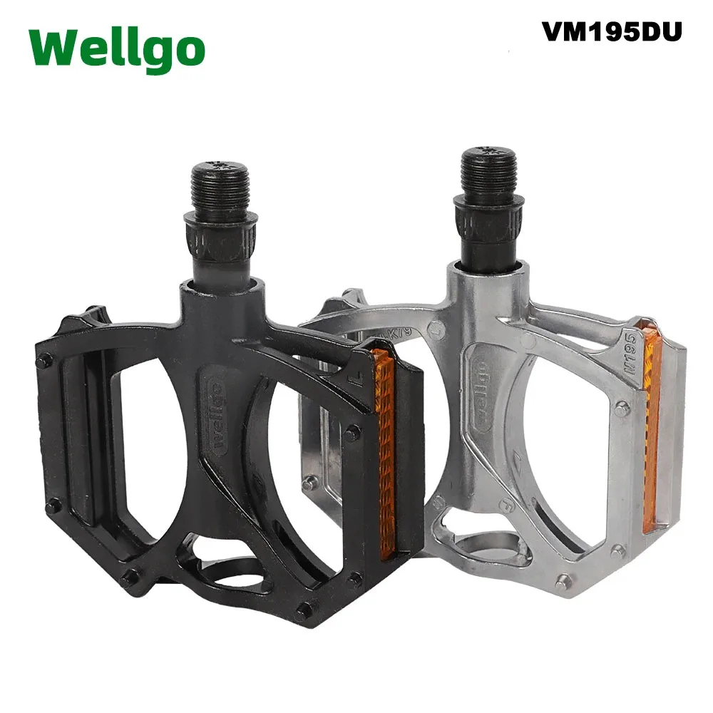 Pedali Piatti In Alluminio Per Mountain Bike E Strada – Leggeri E Antiscivolo (DU-B249, Coppia 410g)