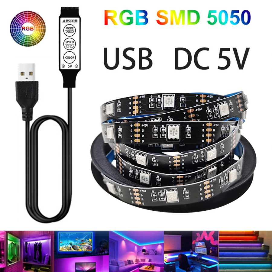 ӿ LED Ʈ,  TV Ʈ, ֺ USB Ʈ , SMD 5050 RGB äο  , 2M