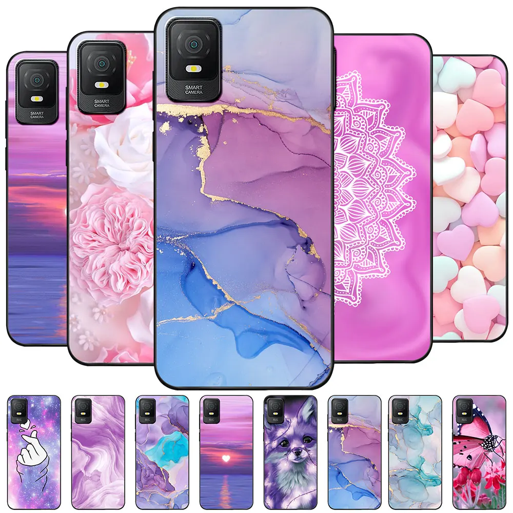 Custodia Per Tcl 403 Coque 6.0 "Tpu Soft Silicone Fashion Phone Fundas Per Tcl 403 Custodia Tcl403 Flower Cover Protettiva Capa Marble