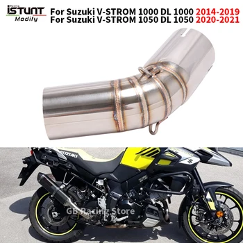 Slip For Suzuki V Strom 1000 2014 - 2019 Vstrom 1050 2020-2021 DL 1000 Vstrom Escape Moto DL1000 Exhaust Muffler Mid Link Pipe