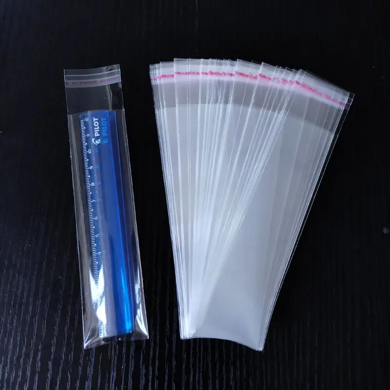 OPP Transparent Plastic Self-adhesive Bag Ziplock Pouch Pen Jewelry Candy Packaging Sealed Gift Snack Glass Candy Packaging Bag 4