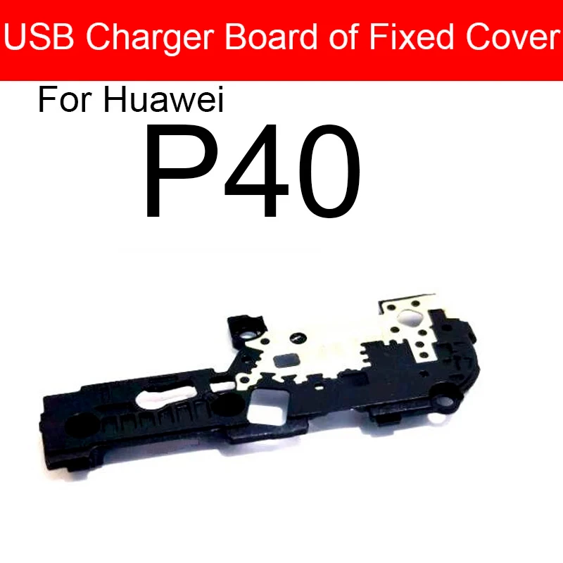 화웨이 P20 P30 P40 Pro용 USB 충전 플렉스 케이블 보드 프레임 안테나 교체 부품, 커버 안테나용 USB 충전 보드