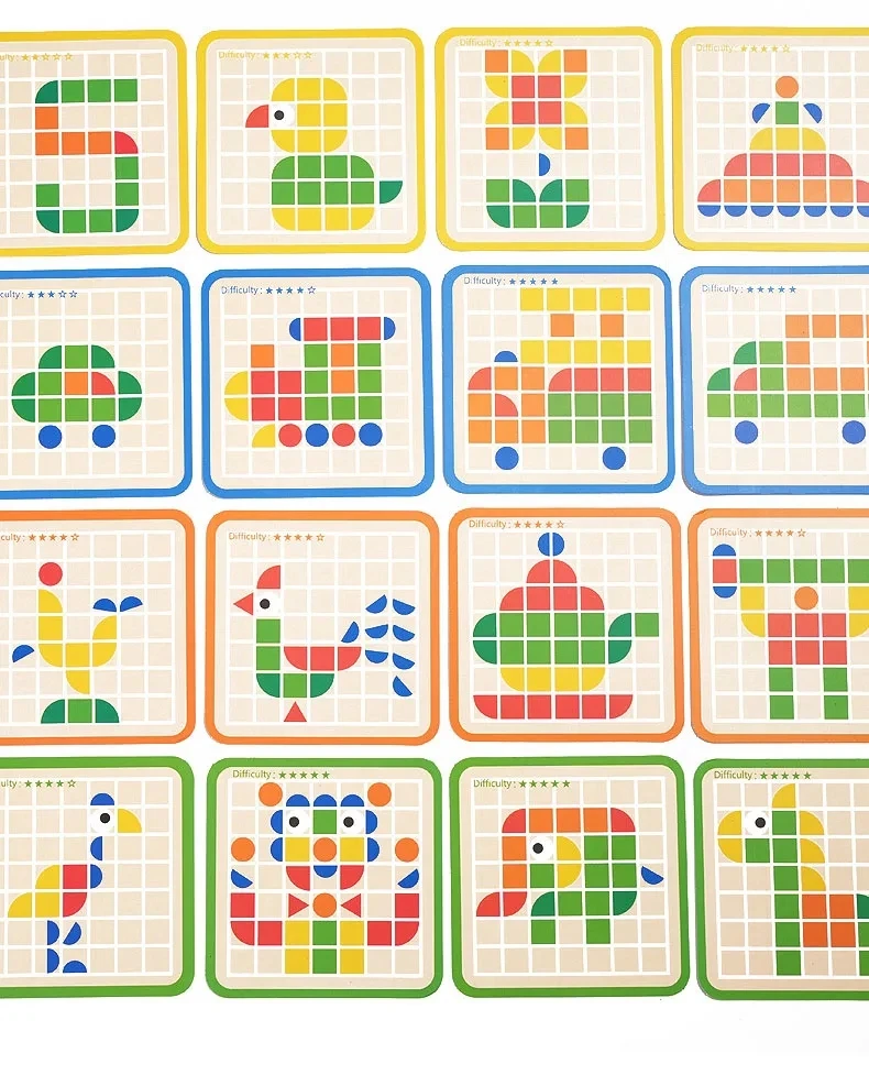 Montessori Cognition Puzzle Board Logical Training Matching Game Early Educational Toys Gifts For Children Kids Baby 5