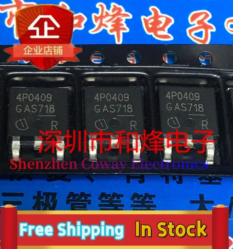 

10PCS-30PCS 4P0413 IPD50P04P4-13 TO-252 -40V -50A In Stock Fast Shipping