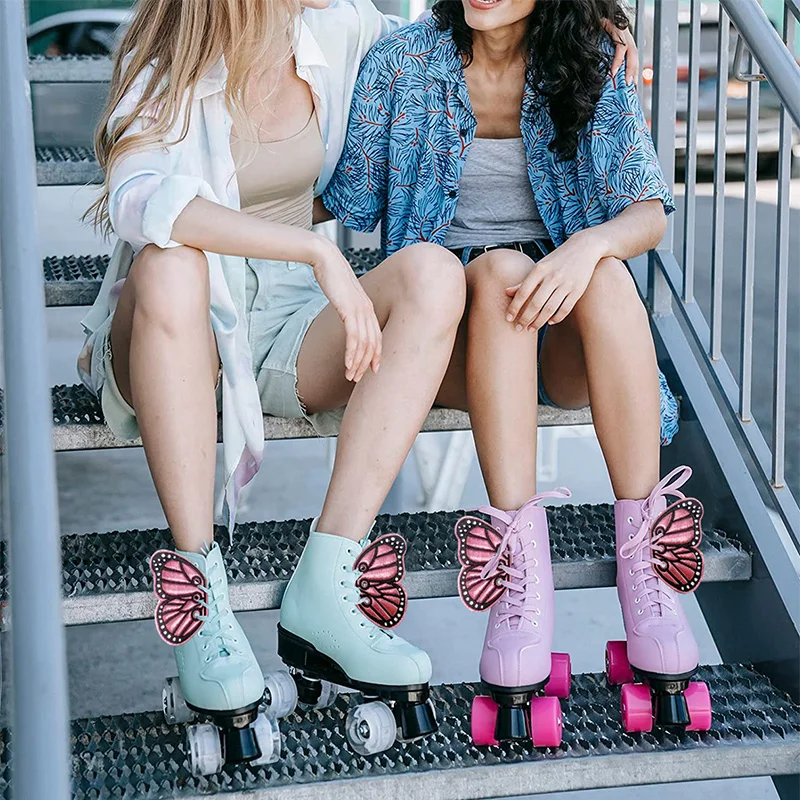 Girls Shoes Sneaker Butterfly Wings Shoes Accessories Flying Skating Shoe Boots Wings Sports DIY Decorations shoe decorations