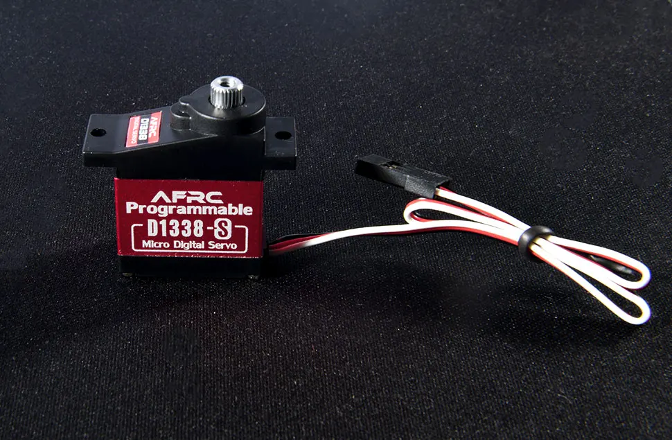 AFRC-D1338TG-S Programmierbares Micro-Digital-Servo, 9 g, mittleres Metallgehäuse, Titangetriebe für Starrflügelflugzeuge, RC-Crawler-Auto – Detail 1