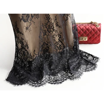 مثير الدانتيل السباغيتي حزام المرأة الرسن الخامس الرقبة الأساسية كامي أكمام الحرير الحرير تانك القمم الصيف بروتيل حجم كبير 3