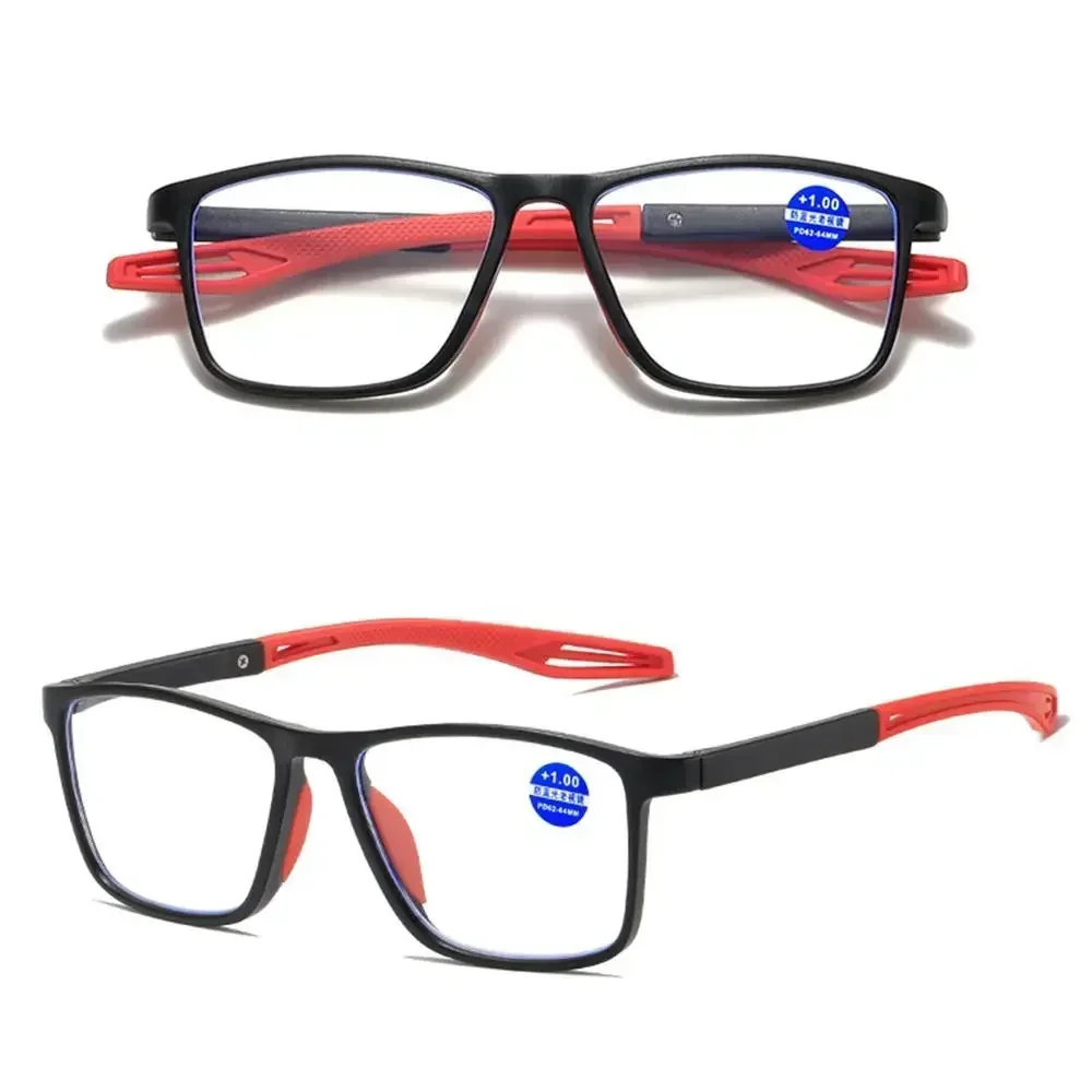 Reading glasses Anti-Blue Light Reading Glasses Ultralight Square Frame Eyeglasses Sports Glasses Hyperopia Women Men Far Sight Eyewear
