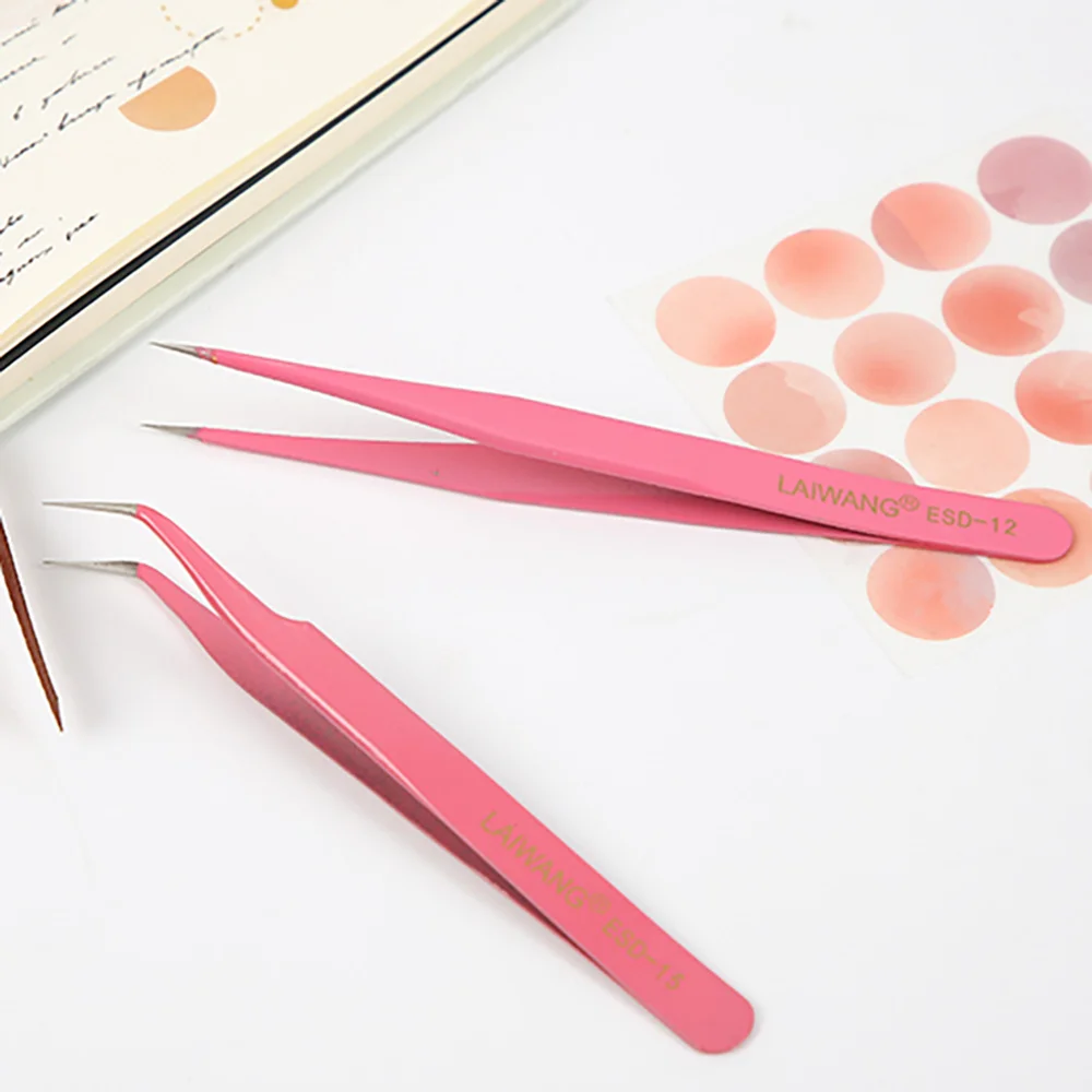 Stainless Steel Tweezers 8 Styles Candy Color Multifunctional Creative Small Fresh High Elastic Hand Account Clip