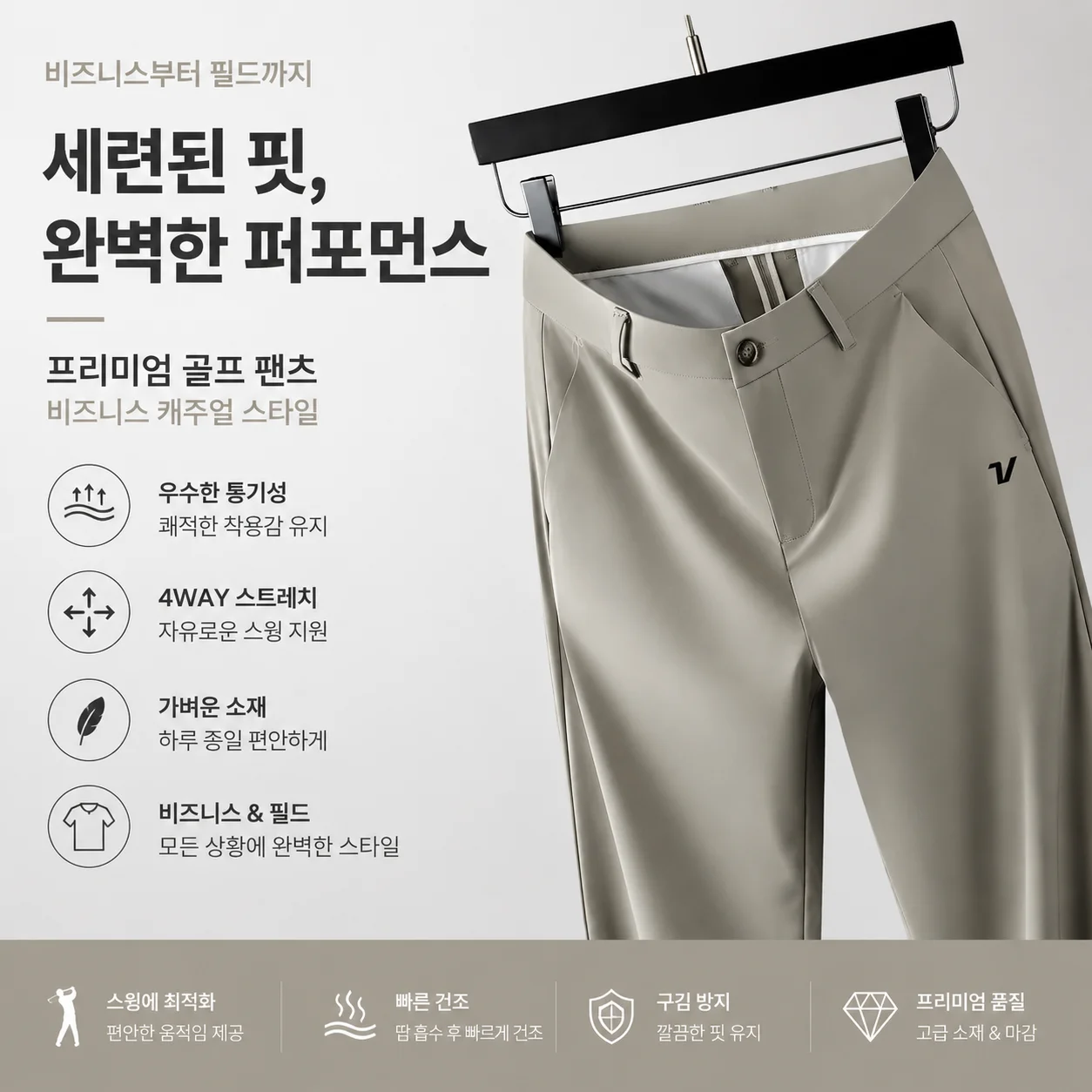 럭셔리 브랜드 골프 바지 여름 실크 남성 골프 바지 비즈니스 오피스 캐주얼 정장 바지 남성 반바지 골프 의류