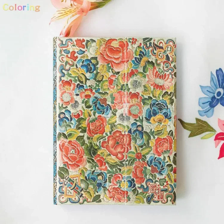 Paperblanks Hardcover Notebook, Pear Garden Wrap Address Book (Peking Opera Embroidery), Travel Journal, Daily Planner