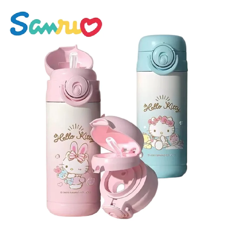 

Hellokitty Sanrio анимация с Крышкой соломенная изоляционная чашка креативная и удобная мультяшная чашка для чая и напитков кофейная дорожная кружка