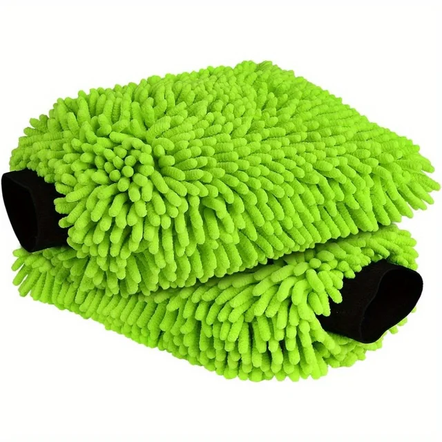 Electric Bicycle Car cleaning microfiber, 1/2-piece set scratch free and lint free, high-quality lint microfiber car wash gloves 1