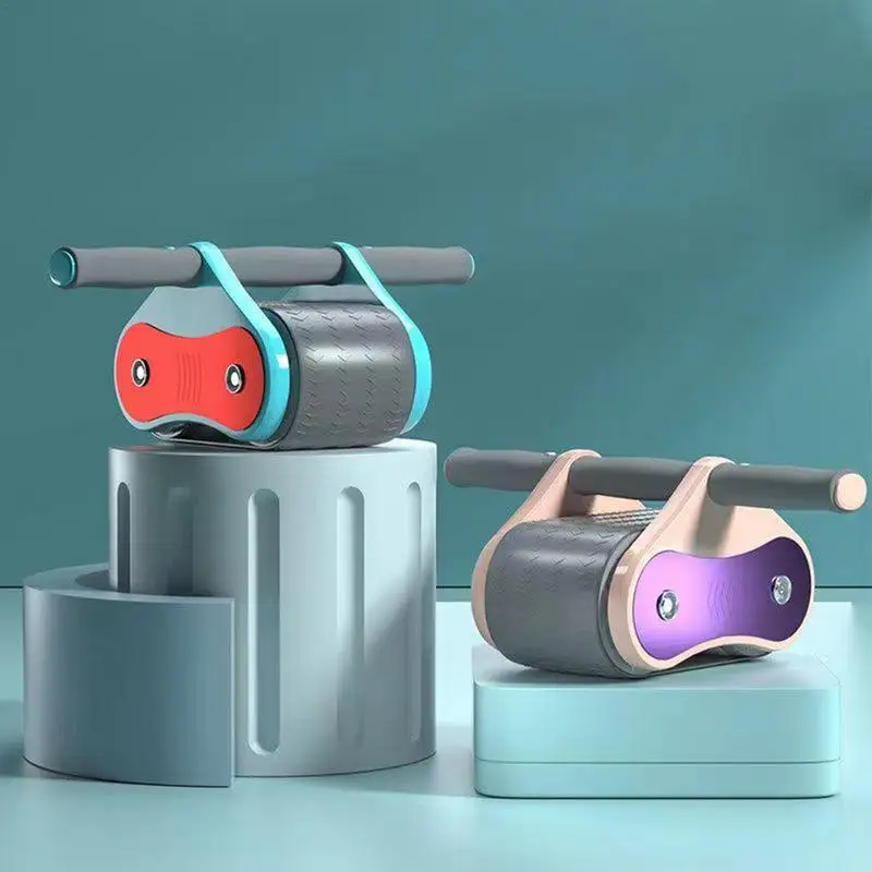 

Anti Slip Abdominal Wheel Automatic Rebound Abdominal Wheel Roller for Arm Waist Leg Exercise with Kneeling Pad Muscle Trainer