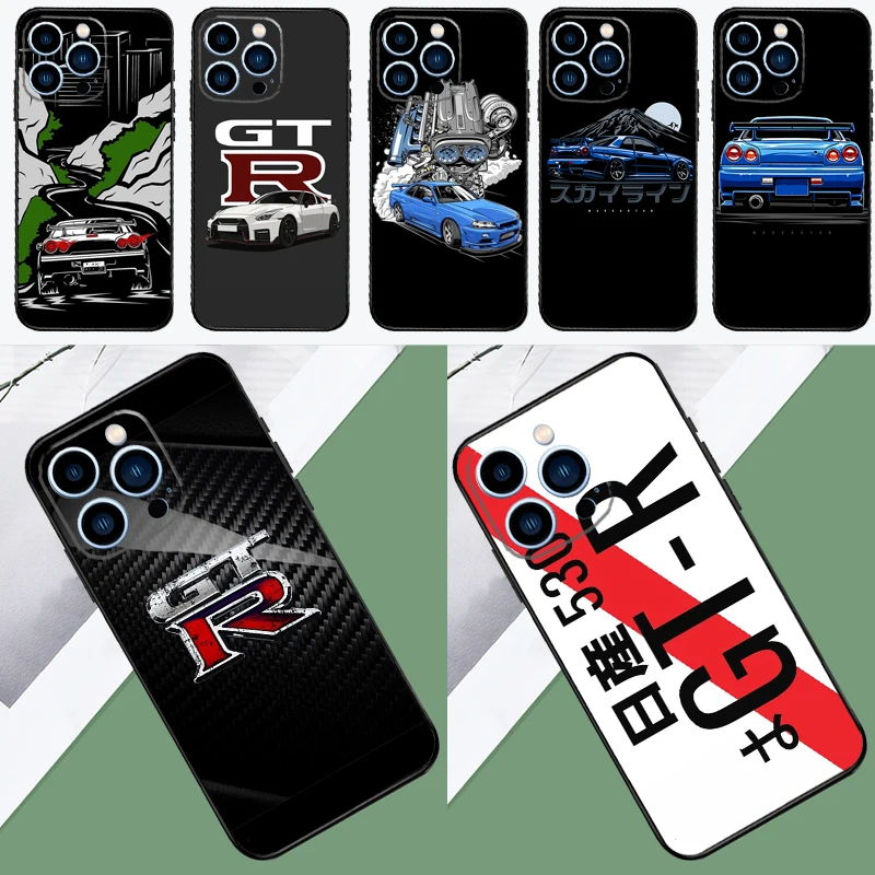 JRM スカイライン GTR R34 電話ケース iphone 16 15 11 12 13 14