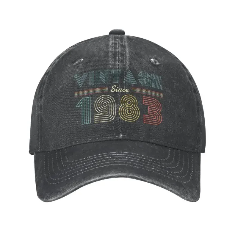 

Custom cotton vintage since 1983 40th birthday baseball cap outdoor men women's adjustable dad hat Spring