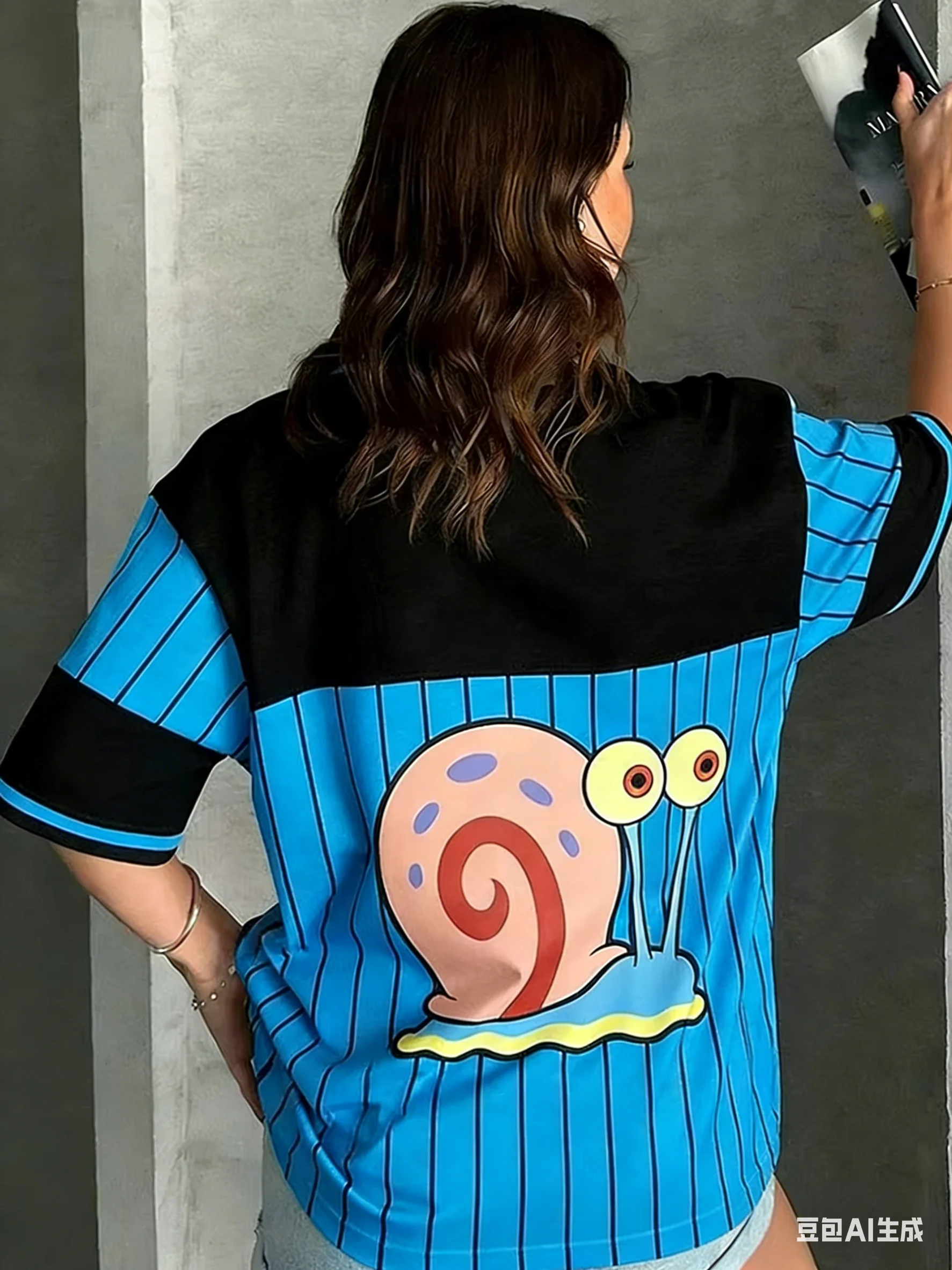 2026 Fashion Summer SpongeBob AI Quick Drying T-shirt 3D Printed Outdoor Short Sleeve T-shirt Y2k Parent Child Large Size, view 4