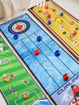 Giochi da tavolo per bambini, Gioco di strategia per curling da tavolo per giochi di famiglia notturni, Giochi di famiglia divertenti per bambini e adulti, Giochi di società