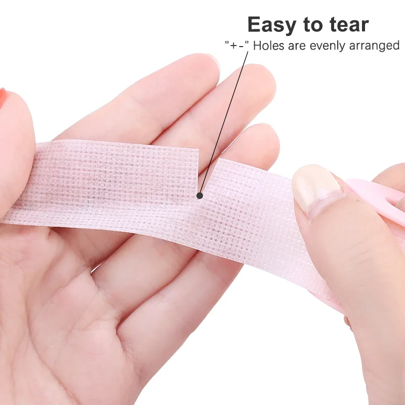 5/10pcs Silicone Gel Eyelash Tape Sensitive Resistant Non-woven Under Eye Pad Patches Easy To Tear Eyelashes Extension Supplies