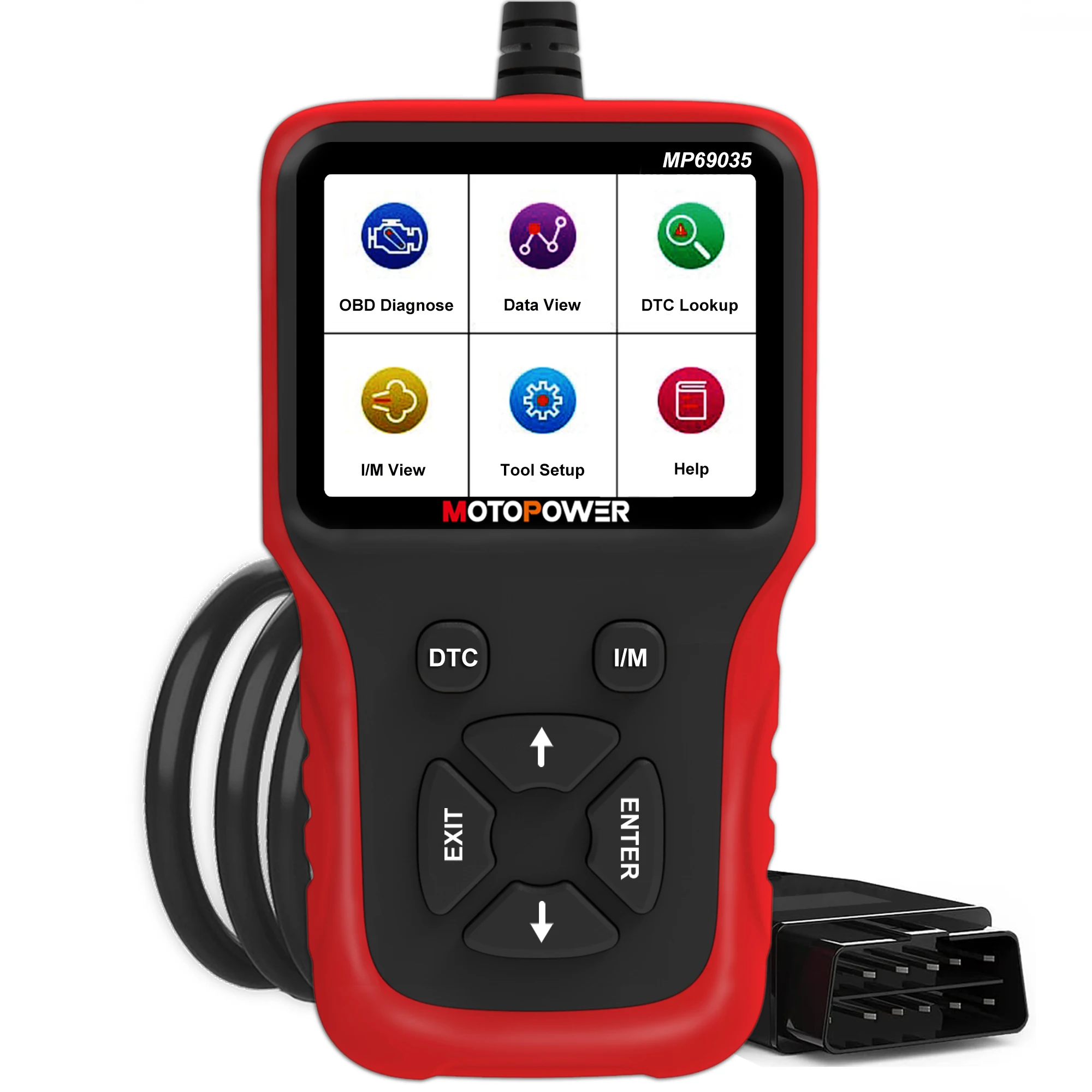 MOTOPOWER MP69035 OBD2 Scanner Universal Car Engine Fault Code Reader, CAN Diagnostic Scan Tool for All OBD II Protocol Cars