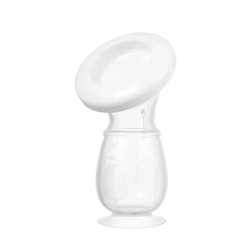 Maternal Manual Breast Pump Silicone Anti-spill Breast Milk Collector Postpartum Milk Collector for Feeding
