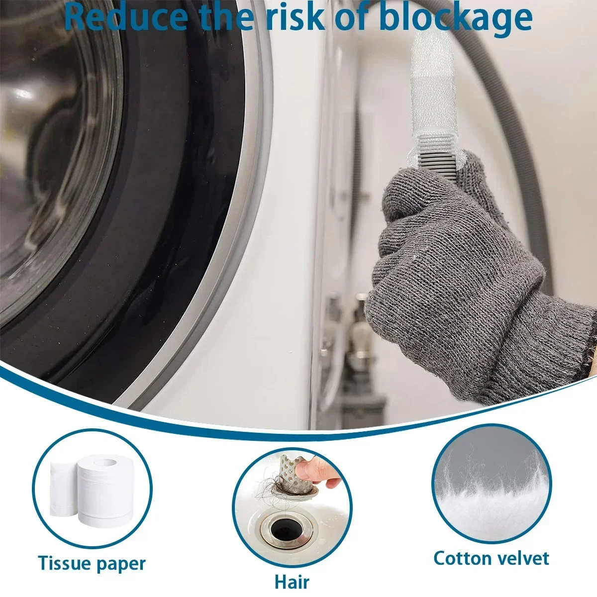 30Pcs Washer Lint Catcher Nylon Washing Machine Lint Trap with 30 Cable Ties Heavy-Duty Laundry Mesh Washer Hose Filter NEW