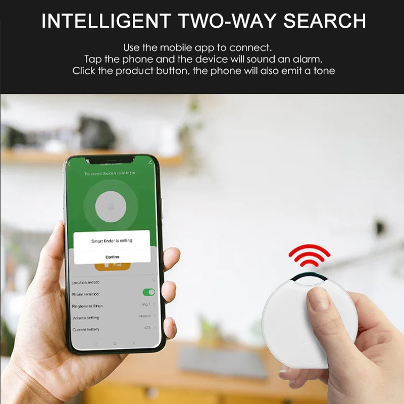 Tuya Mini Tag Smart Tracker Anti-Lost Alarm Tracking Device Wireless Bluetooth Tracker Wallet Suitcase Key Finder Car Locator
