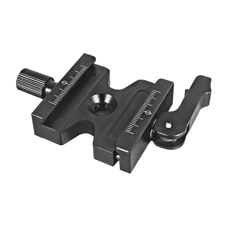 

Double Lock Mounting Plate Clamp Quick Release Plate Clamp Adjustable Knob Adapter For Arca Swiss Tripod Ball Head
