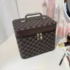 Fashion Waterproof Cosmetic Case Large Capacity PU Leather Travel Suitcase Square Hard Shell Makeup Case Women 4
