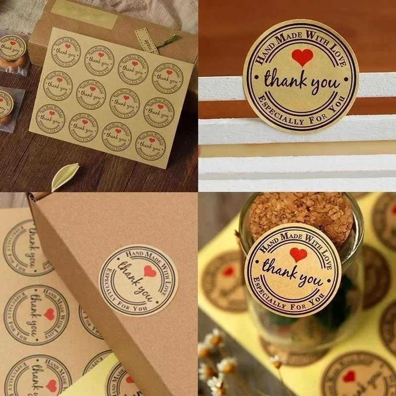 10 Pack Cake Box Sealing Label Various Shapes Handmade Diary Stickers Office Supplies For Gifts Girls Lable Stickers